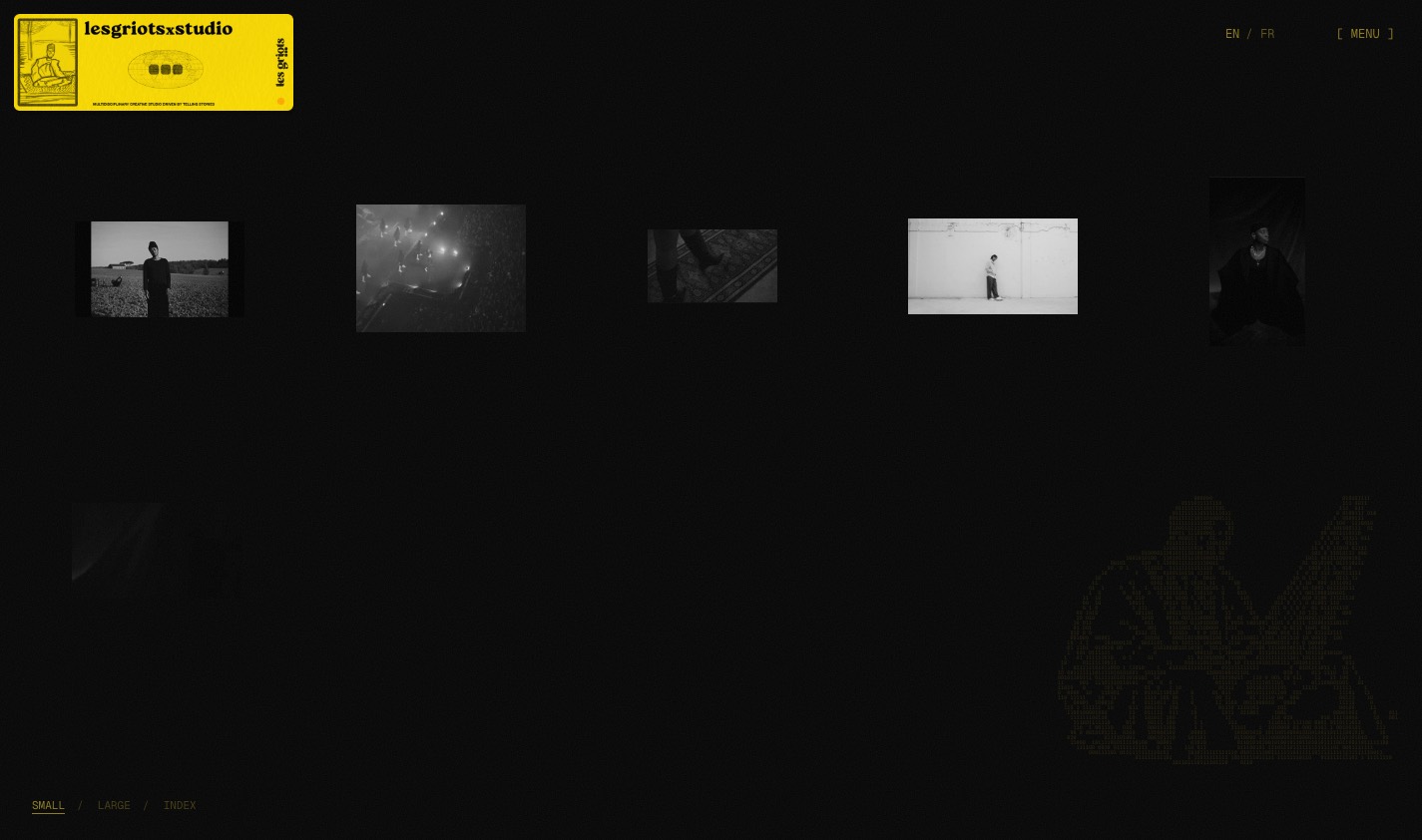 Le site du studio LES GRIOTS x STUDIO